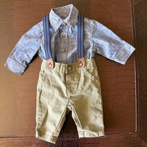 Carter's Adorble Newborn Suspender Set